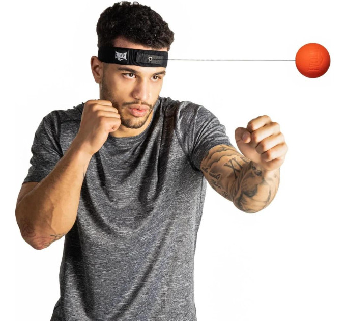 Тренажер для боксу Everlast POWERLOCK REFLEX BALL червоний Уні OSFM P00002715