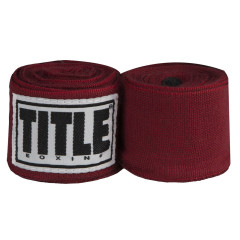 Бинти для боксу TITLE Boxing Select 180" Semi Elastic Mexican Maroon (4.5м.)