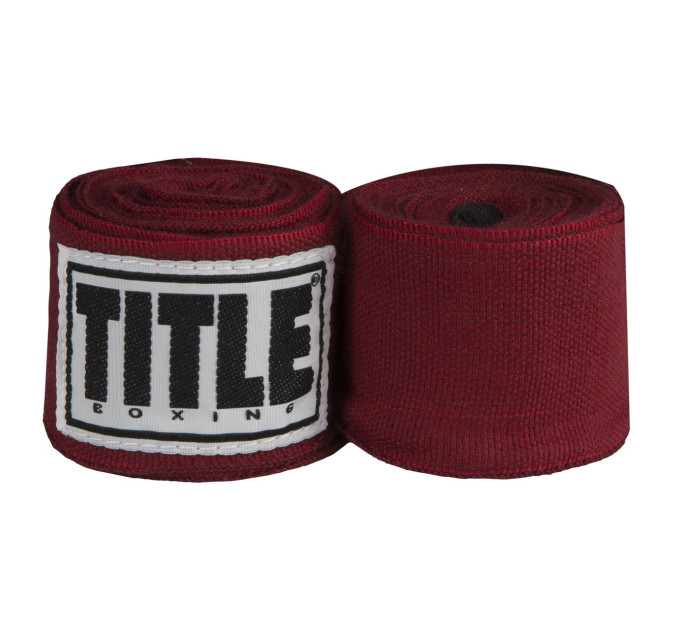Бинти для боксу TITLE Boxing Select 180" Semi Elastic Mexican Maroon (4.5м.) Бинти для боксу TITLE Boxing Select 180" Semi Elastic Mexican Maroon (4.5м.)