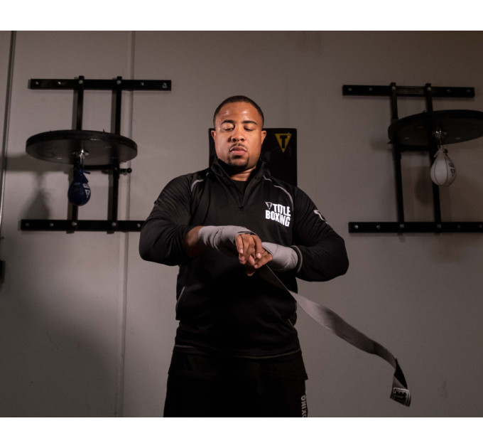 Бинти для боксу TITLE Boxing Select 180" Semi Elastic Mexican Grey (4.5м.)