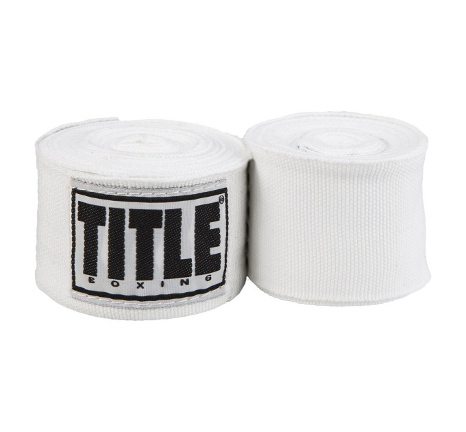 Бинти для боксу TITLE Boxing Select 180" Semi Elastic Mexican White (4.5м.) Бинти для боксу TITLE Boxing Select 180" Semi Elastic Mexican White (4.5м.)