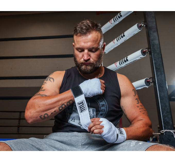 Бинти для боксу TITLE Boxing Select 180" Semi Elastic Mexican White (4.5м.)