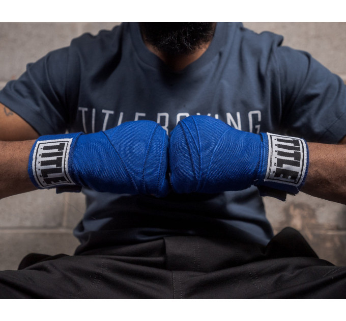 Бинти для боксу TITLE Boxing Select 180" Semi Elastic Mexican Royal (4.5м.)
