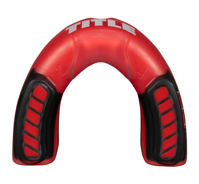 Капа TITLE Boxing Gel Triple-Shox 2.0 доросла (вік 11+) Red/Black