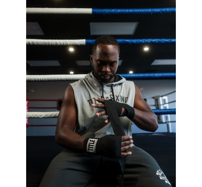 Бинти для боксу TITLE Boxing Mexican Style 180" Black (4.5м.)