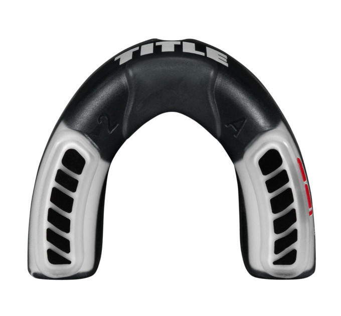 Капа TITLE Boxing Gel Triple-Shox 2.0 Black/Grey доросла (вік 11+) Grey/Black