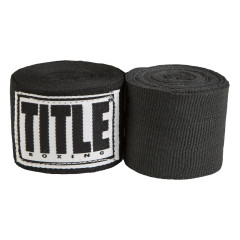 Бинти для боксу TITLE Boxing Select 180" Semi Elastic Mexican Black (4.5м.)