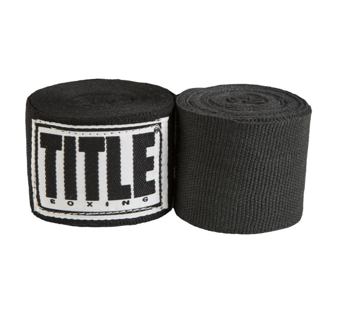 Бинти для боксу TITLE Boxing Select 180" Semi Elastic Mexican Black (4.5м.) Бинти для боксу TITLE Boxing Select 180" Semi Elastic Mexican Black (4.5м.)