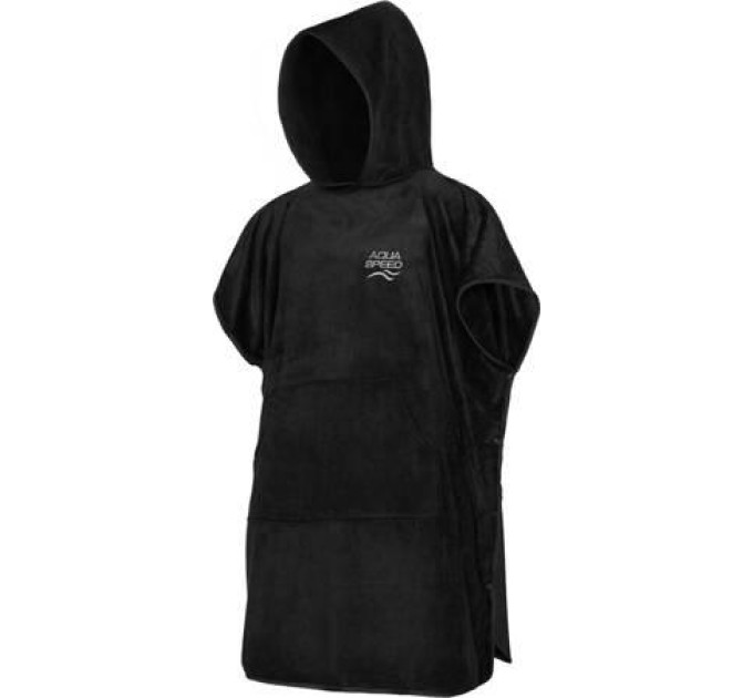 Рушник пончо Aqua Speed PONCHO 3841 чорний Уні L (90x220см) 5908217638410 Рушник пончо Aqua Speed PONCHO 3841 чорний Уні L (90x220см) 5908217638410