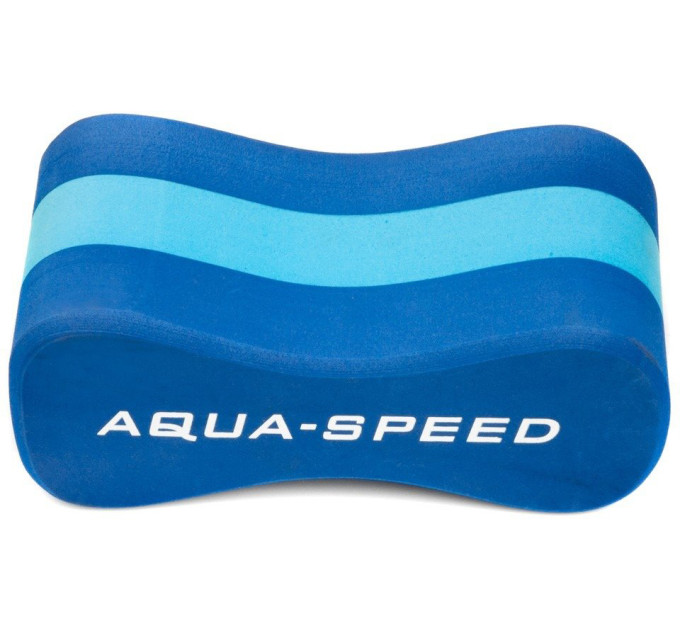Колобашка для плавання Aqua Speed Junior 3 layers Pullbuoy 20 x 8 x 10 см 6778 Синя з блакитним (149-01)