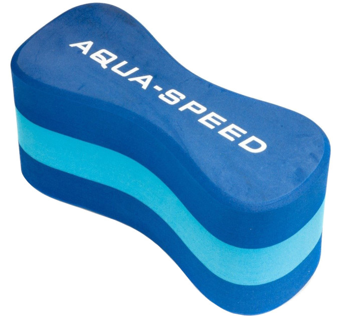 Колобашка для плавання Aqua Speed Junior 3 layers Pullbuoy 20 x 8 x 10 см 6778 Синя з блакитним (149-01)
