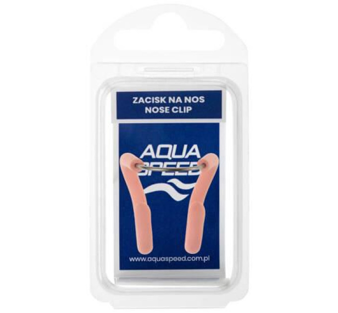 Затискач для носа Aqua Speed MT 60628 бежевий Уні OSFM 5905718606283