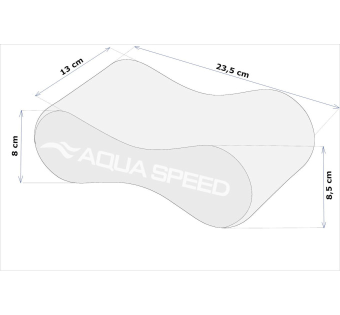 Колобашка Aqua Speed SWIRL PULLBUOY Чорний, Білий 23,5х8,5х13 см (160-05)