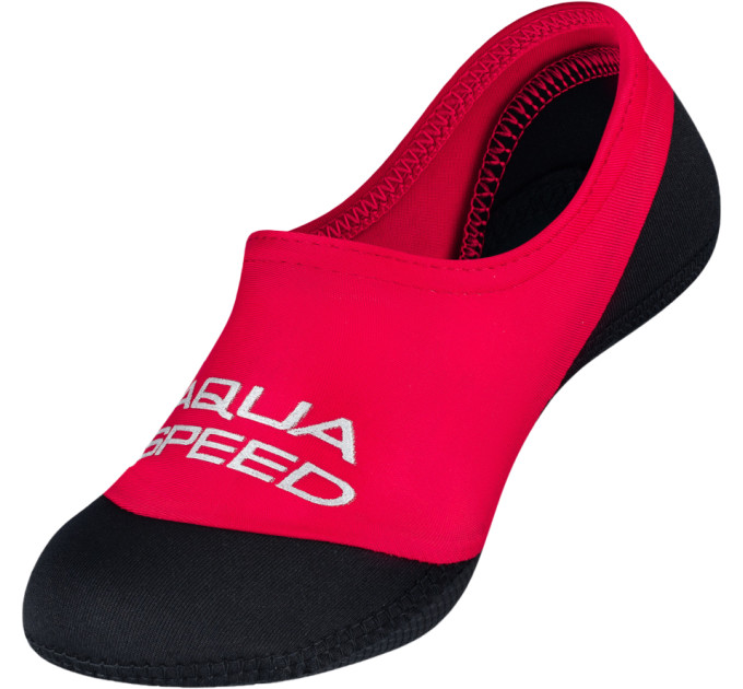 Шкарпетки для басейну Aqua Speed NEO SOCKS 7366 (177-31) 20-21 Чорно-червоний (5908217673664)