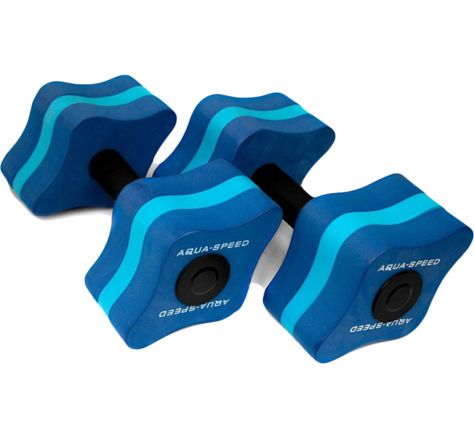 Гантелі для аквафітнесу Aqua Speed AQUAFITNESS Dumbells 5647 (167) Уні 11x15x8 см Cініє (5908217656476)