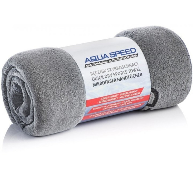 Рушник Aqua Speed DRY SOFT сірий 70 x 140 см Уні 156-03