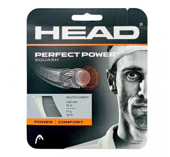 Струна для сквошу Head Perfect power wh 1.25 10 m 281085 wh