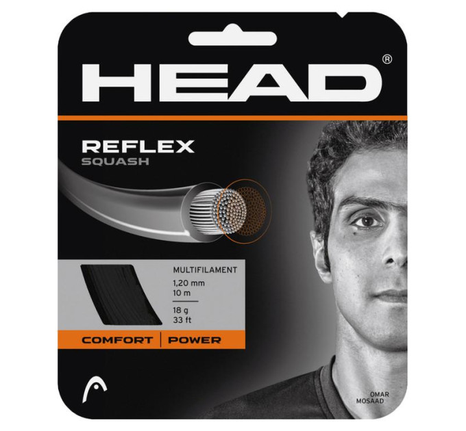 Струна для сквошу Head Reflex squash set 1.20 10 m 281256 bk