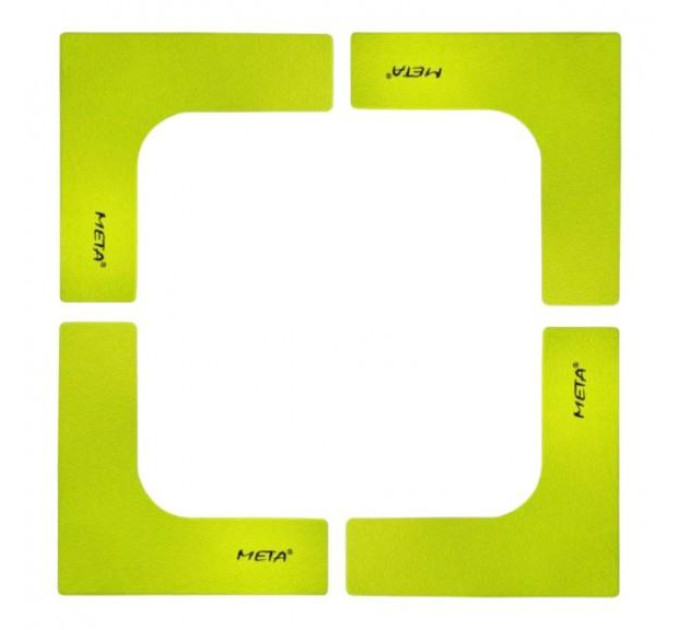 Набір плоских фішок Meta Flat Corner Marker Set of 4 зелений Уні 25х25 см 4004000100 Набір плоских фішок Meta Flat Corner Marker Set of 4 зелений Уні 25х25 см 4004000100