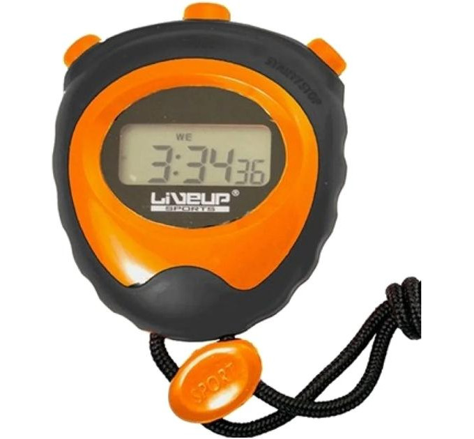 Секундомір LiveUp STOP WATCH Помаранчевий 5.6 x 6.5 x 1.8 см (LS3193)