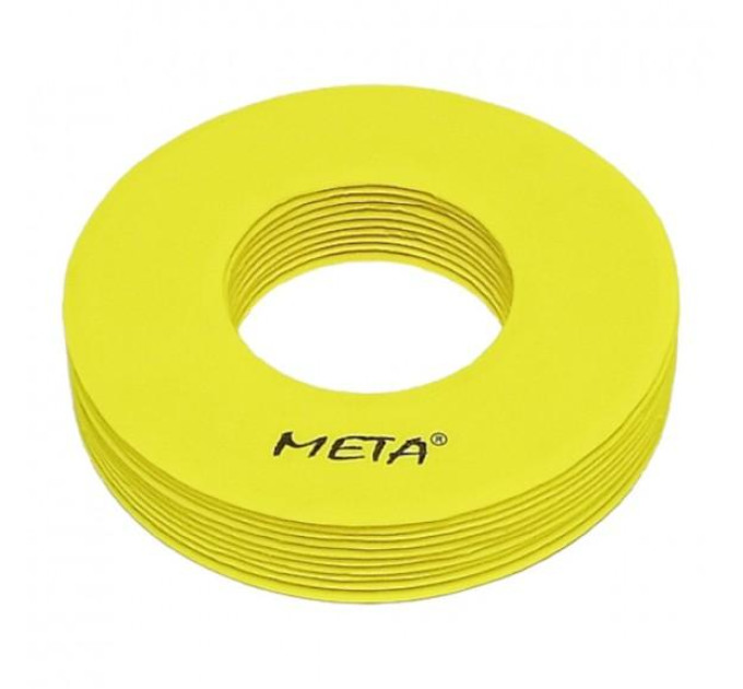 Набір плоских фішок з отворами Meta Flat Marker with hole Set Of 10 жовтий Уні 19 см 2102005004 Набір плоских фішок з отворами Meta Flat Marker with hole Set Of 10 жовтий Уні 19 см 2102005004