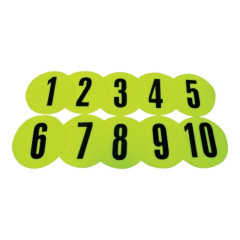 Набір плоских фішок з цифрами Meta Flat Number Marker Set of 10 зелений Уні 12,5 см 2002005004