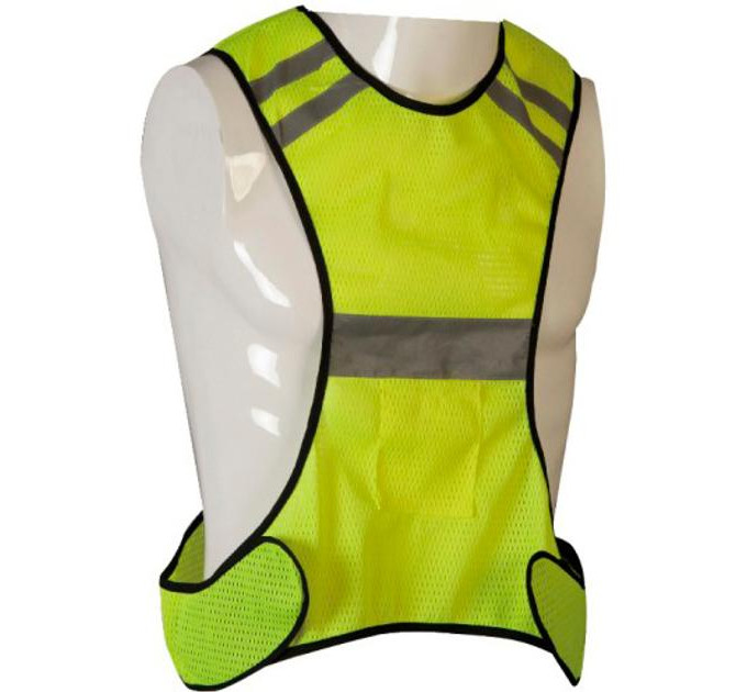 Світловідбиваючий жилет LiveUp REFLECTIVE VEST зелений LS3403