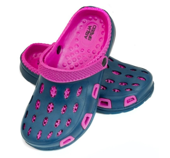 Крокси Aqua Speed SILVI 6921 синій, рожевий Діт 30 508-49 30