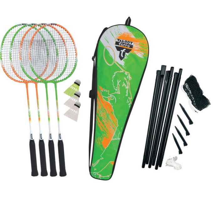 Набір для бадмінтону Talbot Badminton Set 4 Attacker Plus 449414 Набір для бадмінтону Talbot Badminton Set 4 Attacker Plus 449414