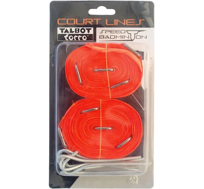 Лініі Talbot Speedbadminton Court Lines Червоний (490185)