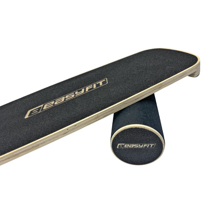 Балансувальна дошка EasyFit баланс борд з валиком чорний