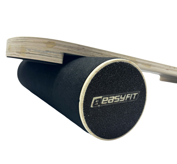 Балансувальна дошка EasyFit баланс борд з валиком чорний