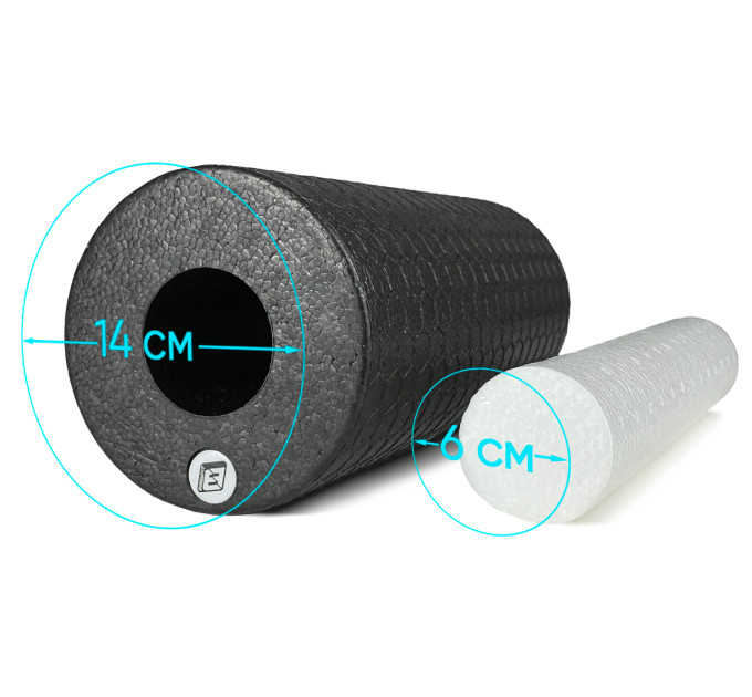 Масажний ролик EasyFit LightWeight 33х14 см з масажером для стоп 33х5 см