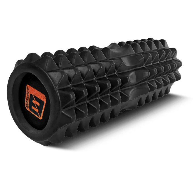 Масажний ролик EasyFit Solid Roller v.1.2s 33х13 см чорний Масажний ролик EasyFit Solid Roller v.1.2s 33х13 см чорний