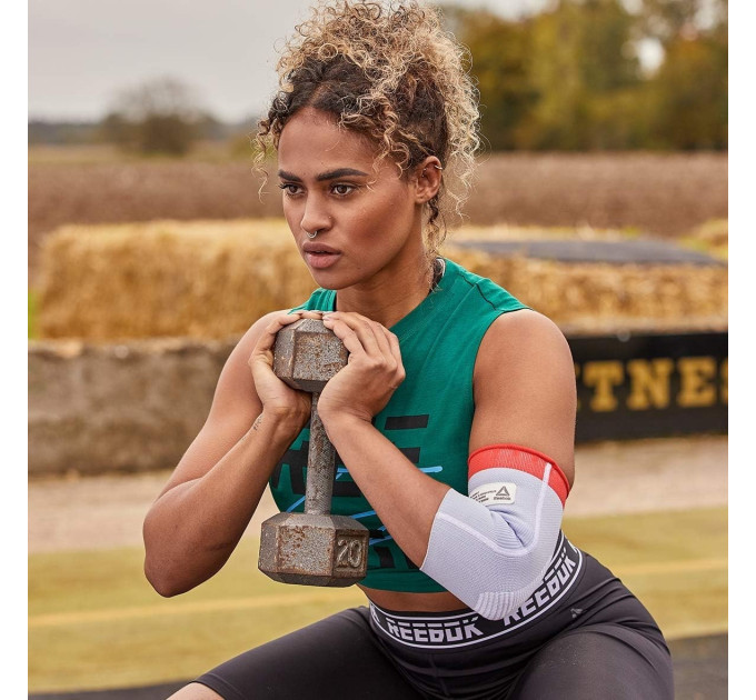 Фіксатор ліктя Reebok Speedwick Elbow Support білий, червоний Уні L RRSU-14523 L