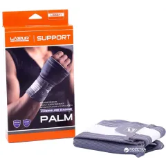 Фіксатор запястя і долоні LiveUP Palm SUPPORT сірий, білий L/XL LS5671-XL