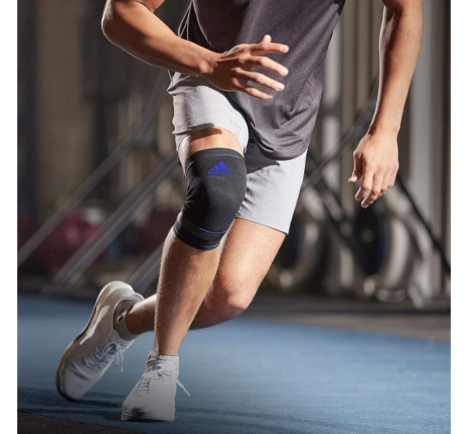 Фіксатор коліна Adidas Performance Knee Support чорний,синій Уні S ADSU-13321BL S