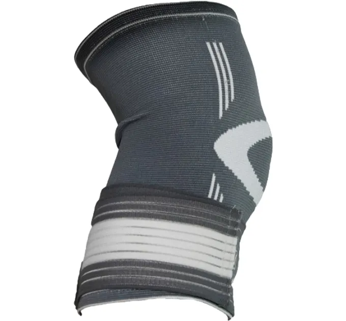 Фіксатор коліна KNEE SUPPORT Сірий Білий S (LS5676-S)