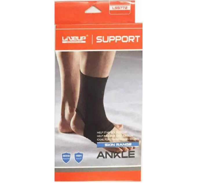Фіксатор щиколотки LiveUP ANKLE SUPPORT чорний L/XL LS5772-LXL
