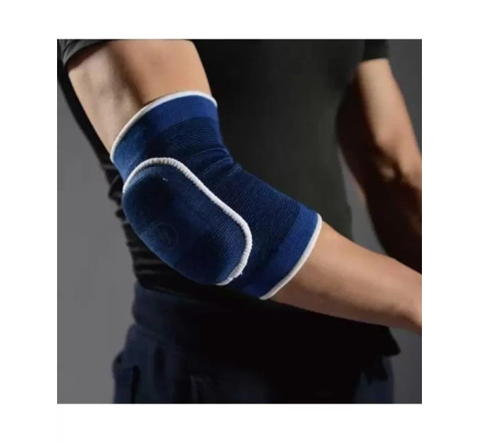 Фіксатор ліктя LiveUP ELBOW SUPPORT Синій XL (LS5703-XL)