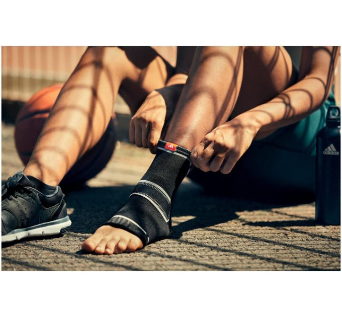 Фіксатор щиколотки Adidas Ankle Support чорний Уні L ADSU-12511BK-NL L