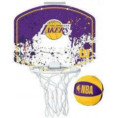 Набір баскетбольний Wilson NBA TEAM MINI HOOP LA LAKERS Жовтий Синій (WTBA1302LAL)