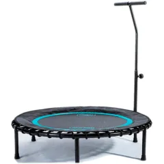 Батут з ручкою TRAMPOLINE WITH HANDLE чорний, синій 100см
