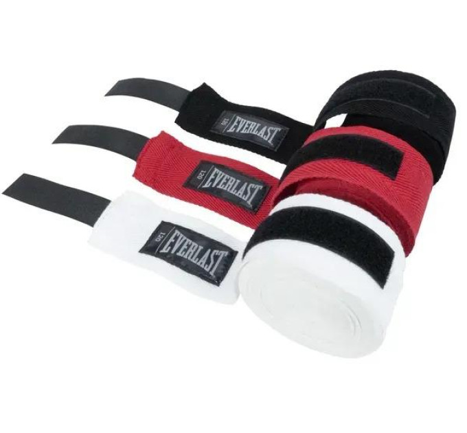 Бинти Everlast CORE HANDWRAPS 3 PACK Чорний, Білий, Червоний120 (304,8 см) (P00003251)