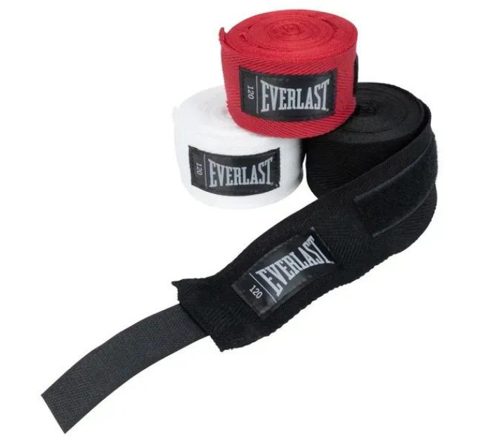 Бинти Everlast CORE HANDWRAPS 3 PACK Чорний, Білий, Червоний120 (304,8 см) (P00003251)