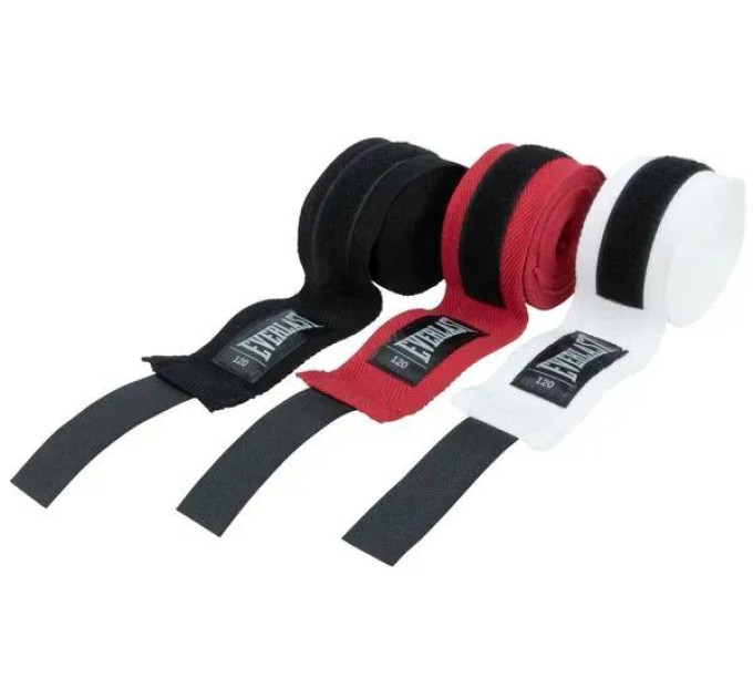 Бинти Everlast CORE HANDWRAPS 3 PACK Чорний, Білий, Червоний120 (304,8 см) (P00003251)