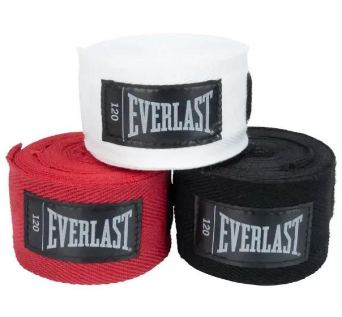 Бинти Everlast CORE HANDWRAPS 3 PACK Чорний, Білий, Червоний120 (304,8 см) (P00003251) Бинти Everlast CORE HANDWRAPS 3 PACK Чорний, Білий, Червоний120 (304,8 см) (P00003251)