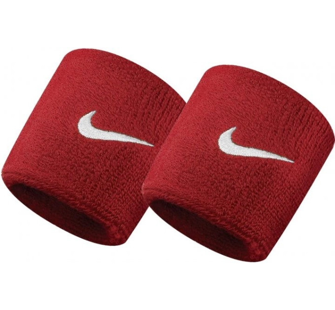 Напульсник Nike SWOOSH WRISTBANDS 2 PK VARSITY RED/WHITE червоний Уні OSFM N.NN.04.601.OS