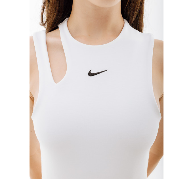 Жіноче Боді Nike W NSW ESSNTL BODYSUIT TANK Білий L (7dDV7886-100 L)