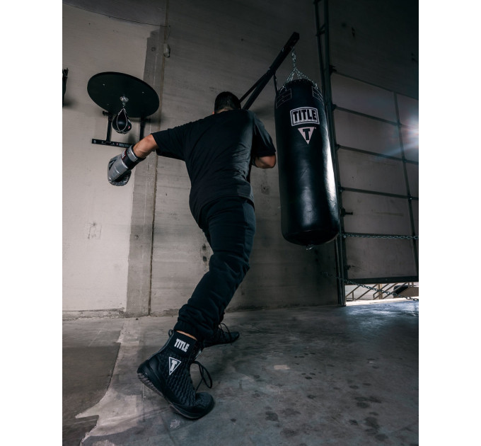 Боксерки (боксерське взуття) TITLE Boxing Predator II Shoes 2.0 Black/Grey 42р.